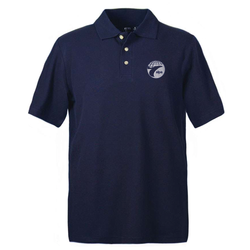 Shirt: Men's Navy Cotton Polo
