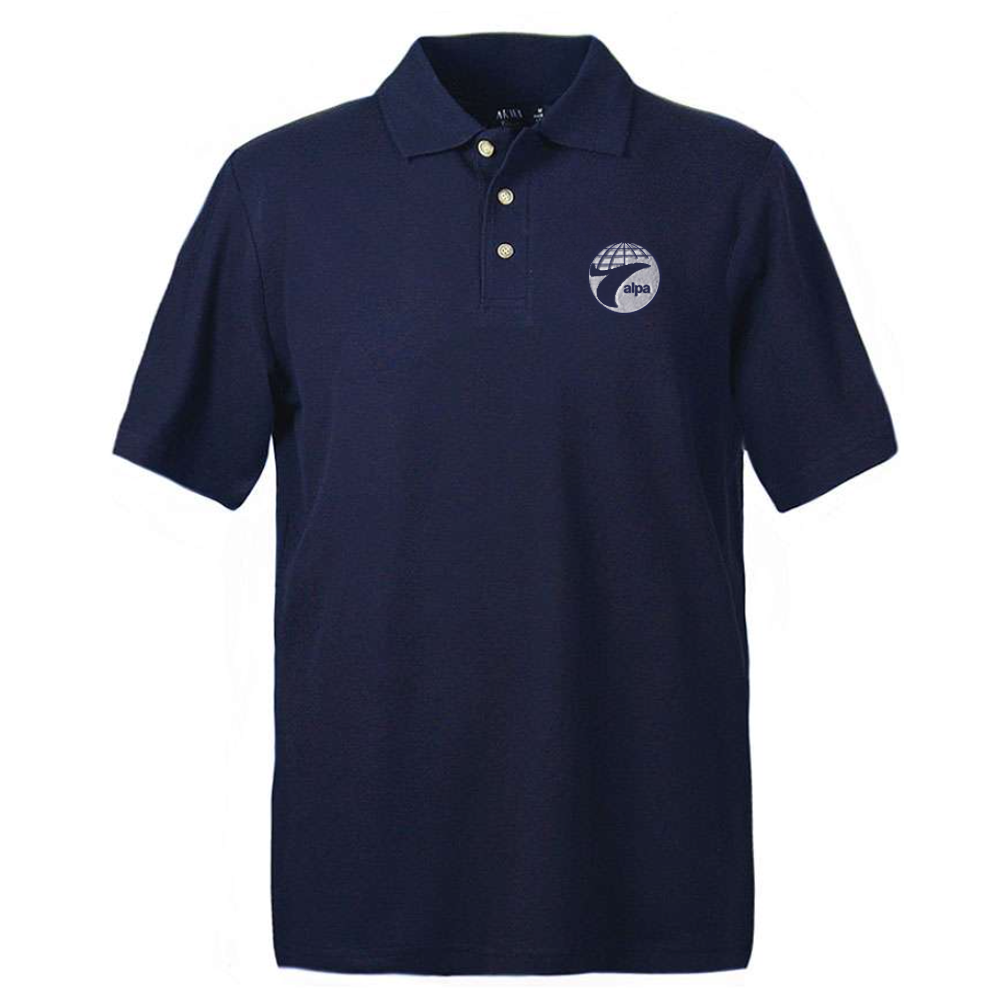 Men's Navy Cotton Polo